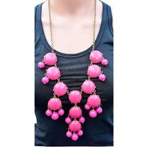 Women's J.Crew Pink Bubble Statement Necklace